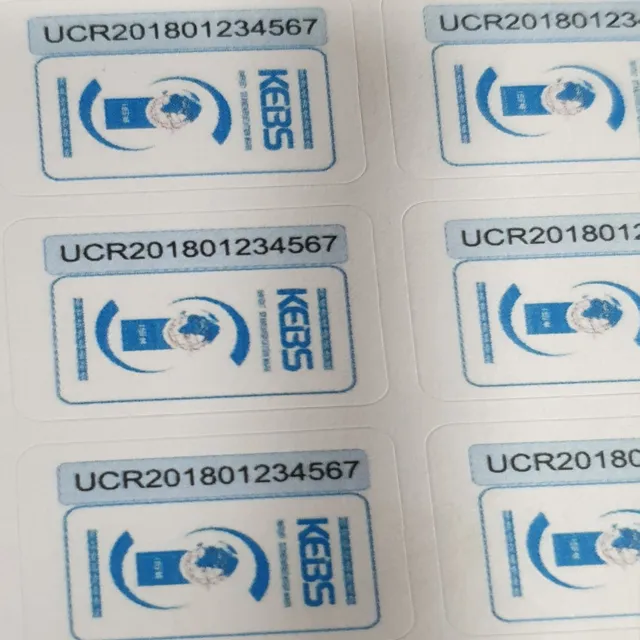 KEBS UCR Sticker Labels - Premium Kenya Printing